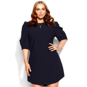 CITY CHIC - Navy Dress